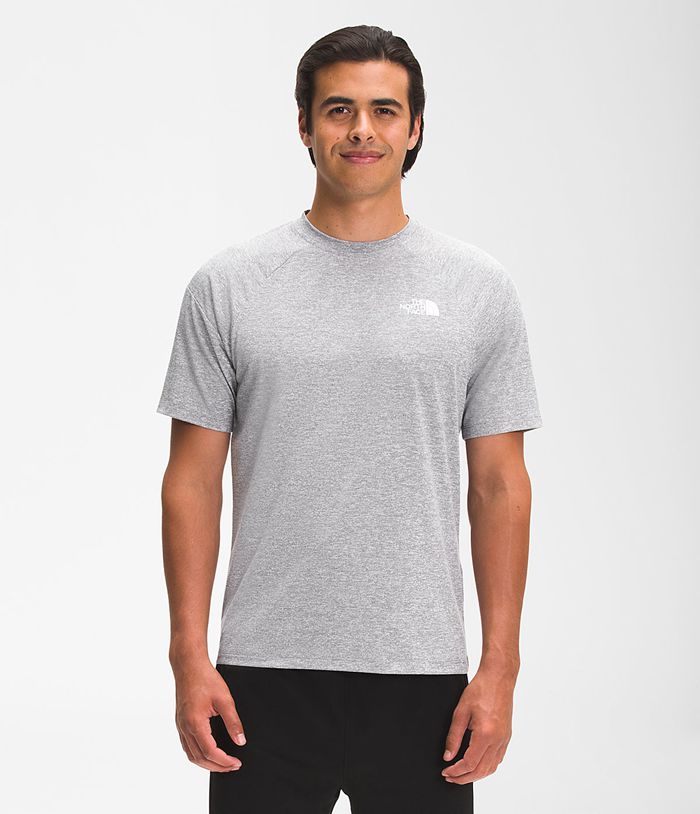 The North Face T Shirts Męska Szare Tekware® Krótki Rękaw Top - RSOH73091